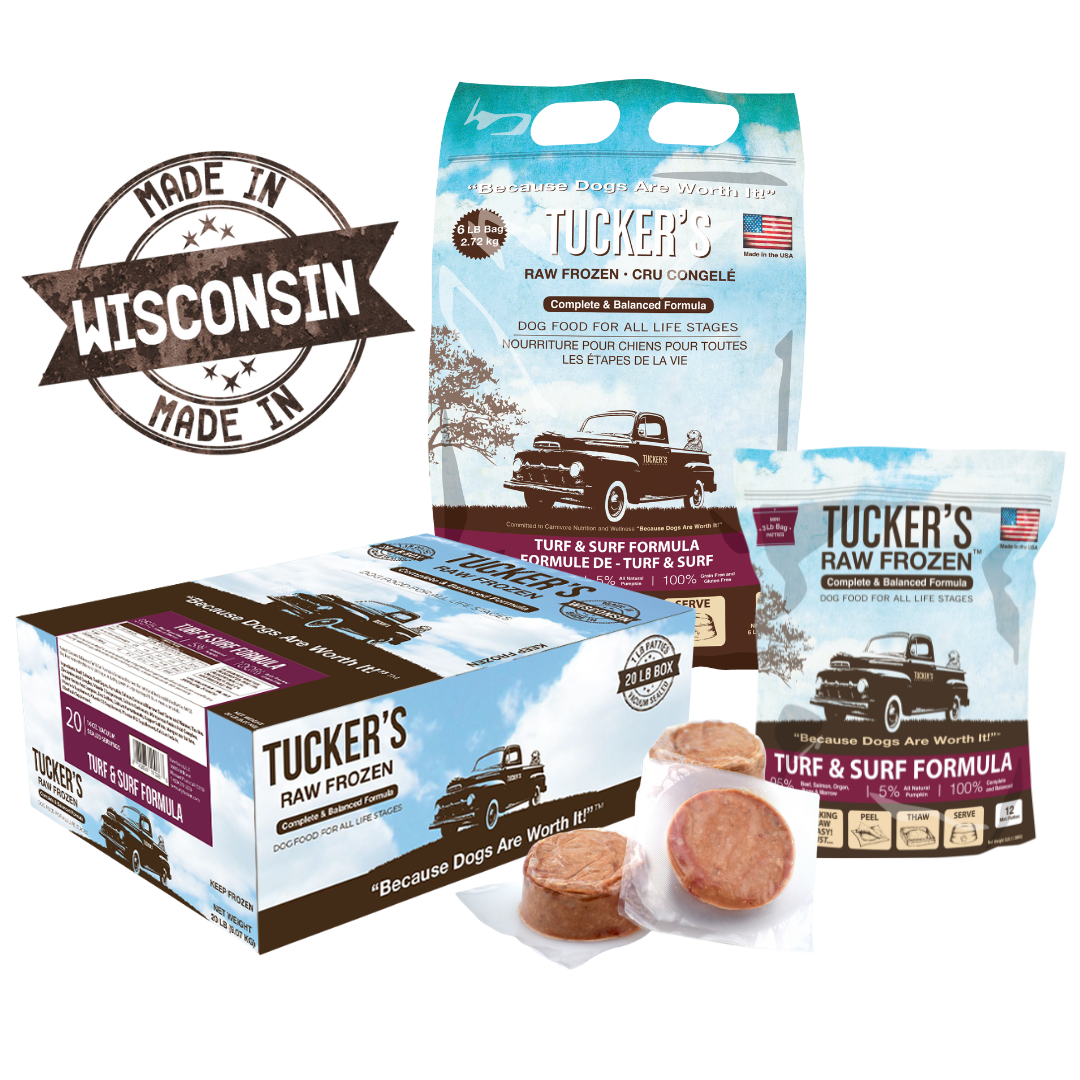 Tucker's Turf & Surf Frozen Raw Food for Dogs