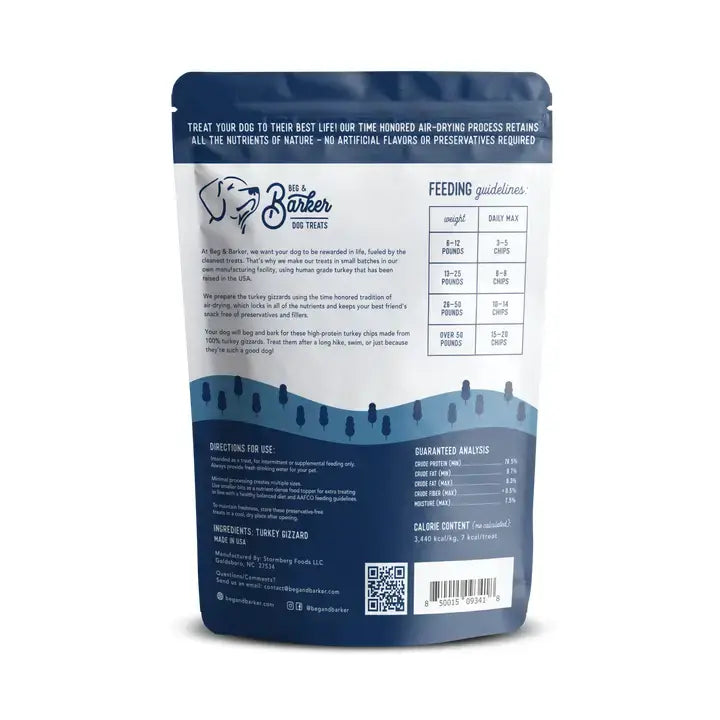BEG AND BARKER TURKEY CHIPS 3.5OZ