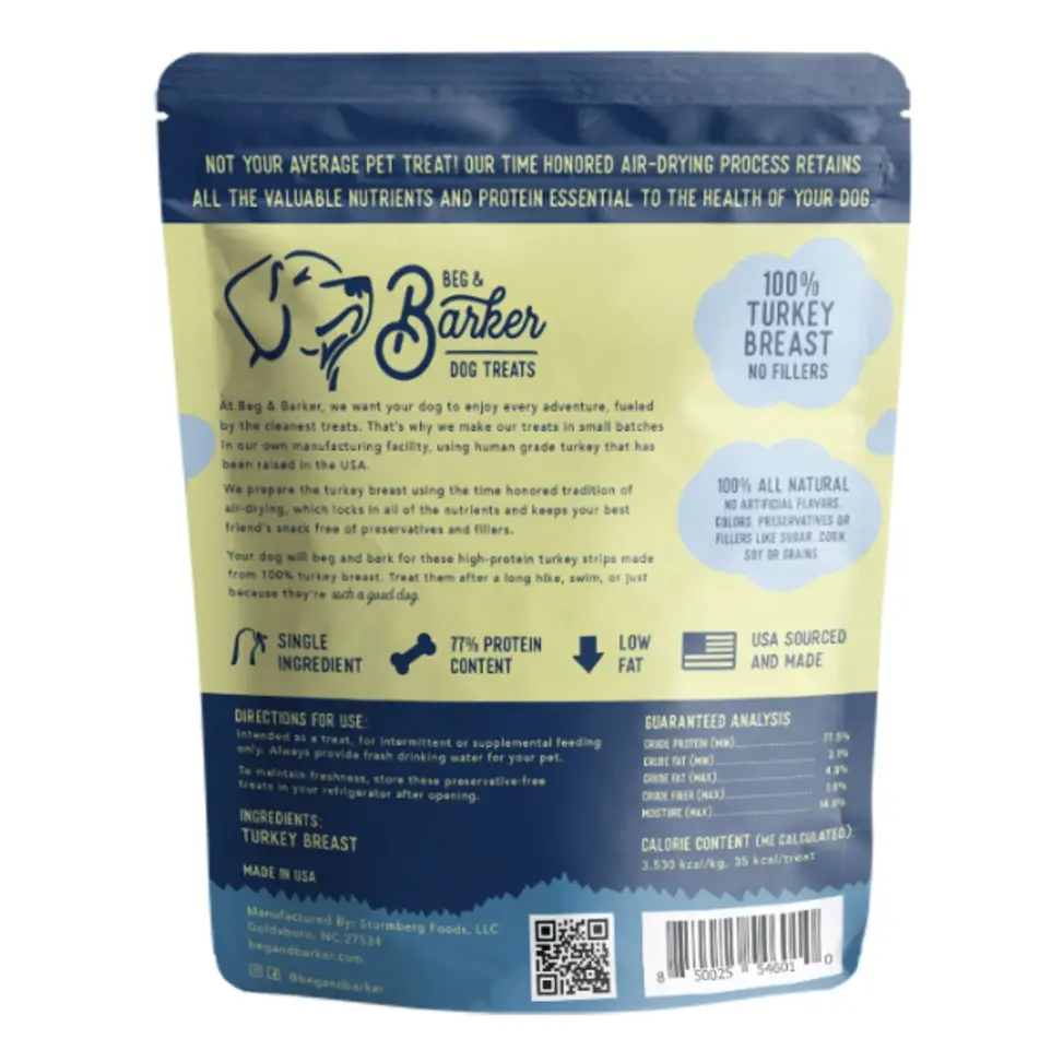 BEG AND BARKER TURKEY JERKY 4OZ