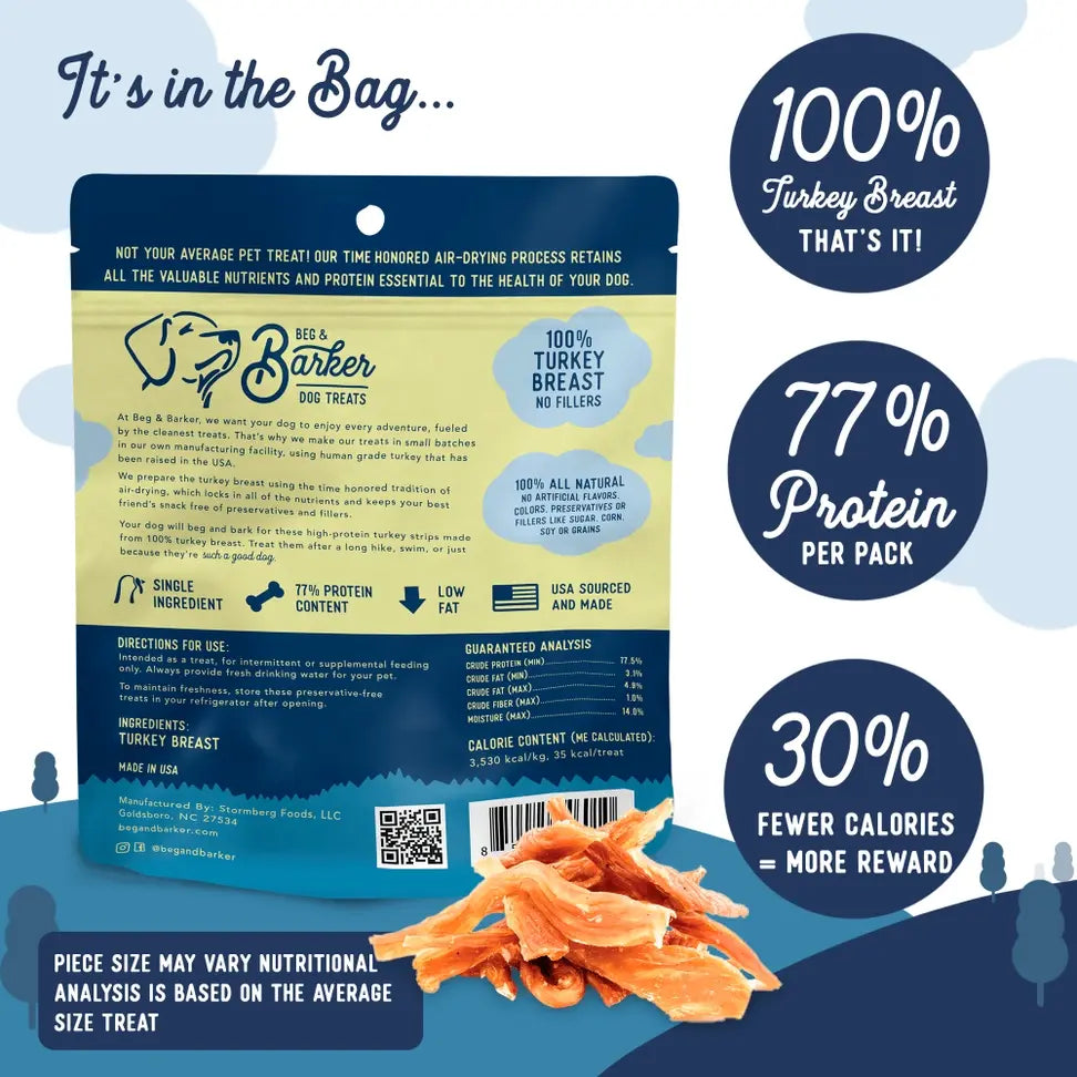 BEG AND BARKER TURKEY JERKY 4OZ