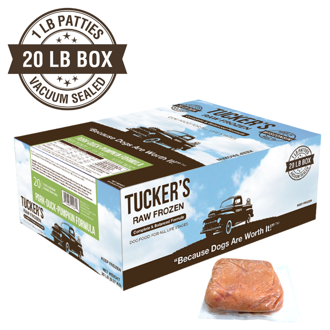 Tucker's Pork, Duck, and Pumpkin Frozen Raw Dog Food