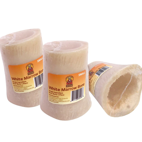 BARKING BUDDHA WHITE BONE M/L DOG
