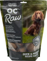 OC RAW FREEZE DRIED DUCK AND PRODUCE