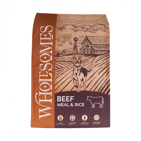 WHOLESOMES BEEF AND RICE 40LB
