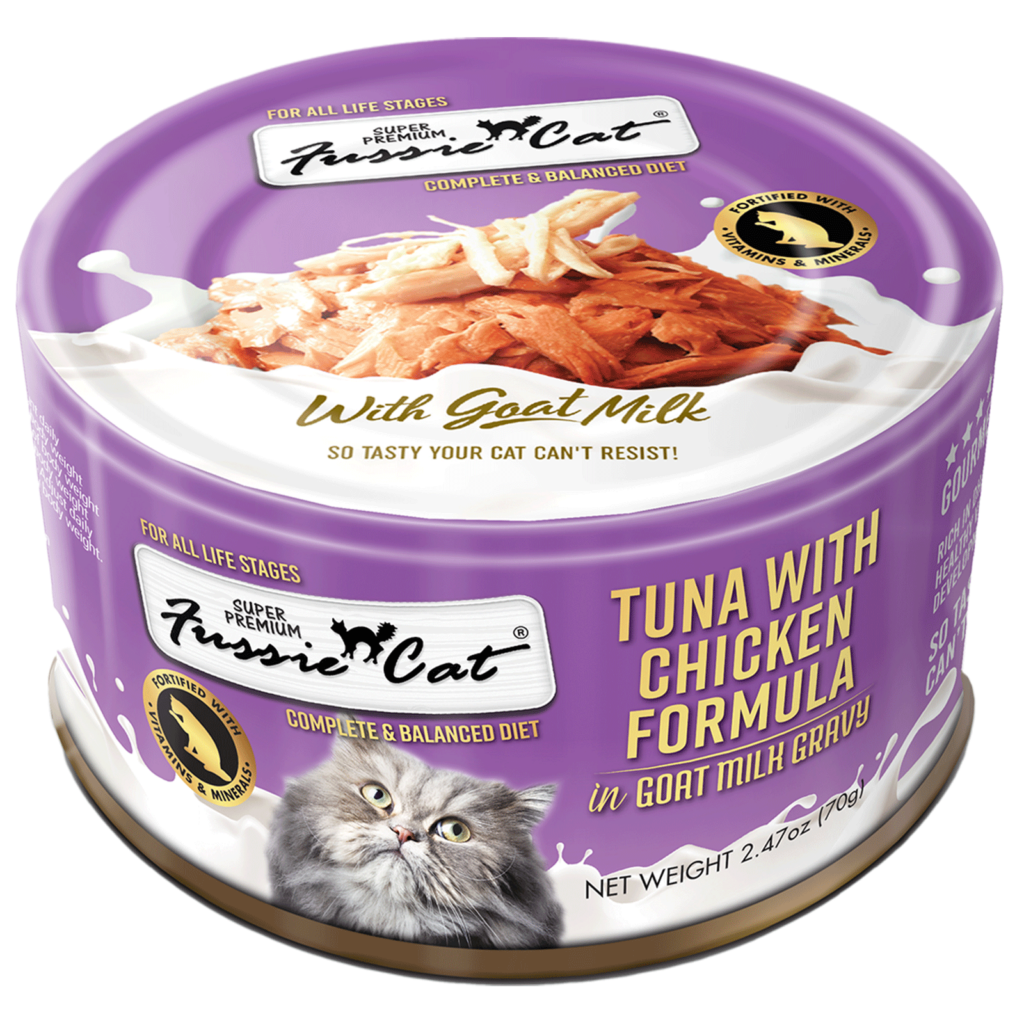 Fussie Cat Tuna with Chicken Formula in Goat Milk Gravy