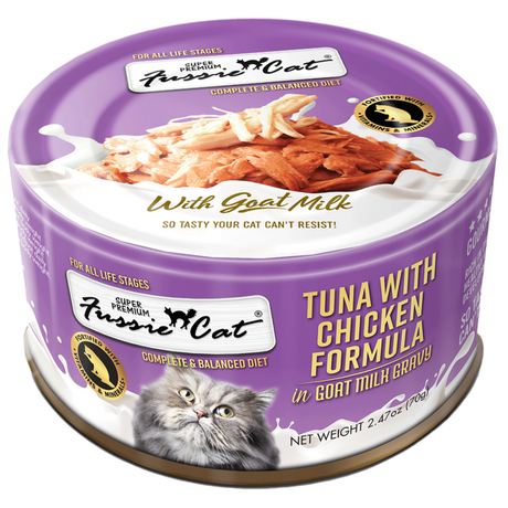 Fussie Cat Tuna with Chicken Formula in Goat Milk Gravy