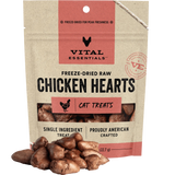 VITAL ESSENTIALS FREEZE-DRIED CHICKEN HEARTS CAT TREATS