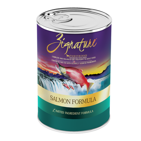 ZIGNATURE DOG SALMON CAN 13OZ